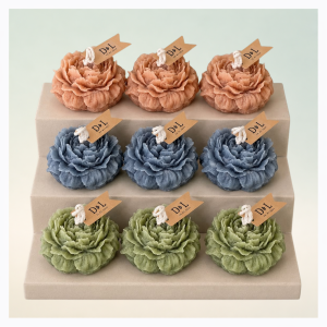Custom Rose Candle Favors