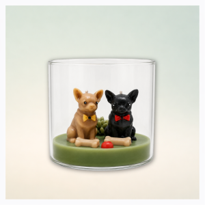 Chihuahua Twin Candle