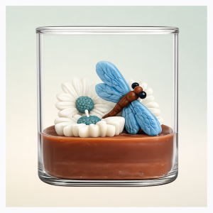 Dragonfly Daisy Candle